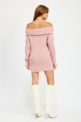 KATE ROSE OVERSIZED OFF SHOULDER SWEATER