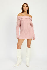 KATE ROSE OVERSIZED OFF SHOULDER SWEATER