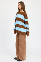 EVIE OVERSIZED STRIPED SWEATER