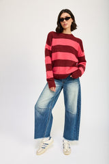 EVIE OVERSIZED STRIPED SWEATER