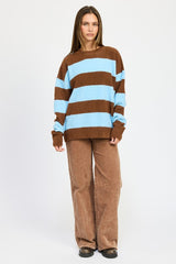 EVIE OVERSIZED STRIPED SWEATER