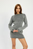 IVY MOCK NECK MINI RIB DRESS