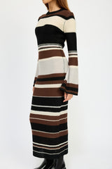 MAVI STRIPE MAXI BODYCON DRESS