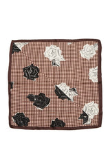 Roses Print Bandana Scarf