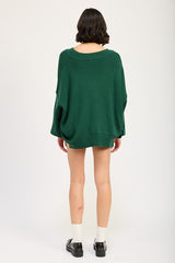 KEELY OVERSIZED V NECK SWEATER