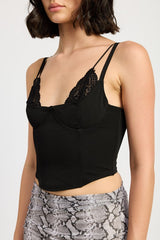 NIGHT LIGHTS LACE CORSET TOP