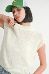 KAIT SLEEVELESS SWEATER TOP