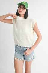 KAIT SLEEVELESS SWEATER TOP