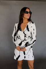 SIZE LARGE Uptown Contrast Dress
