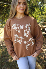 Western Fall Graphic Sweatshirt