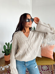 Joelle Fringe Sweater