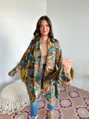 Olive Girl Printed Kimono