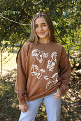 Western Fall Graphic Sweatshirt