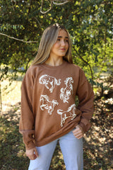 Western Fall Graphic Sweatshirt