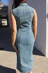 Can't Stop Her Denim Dress