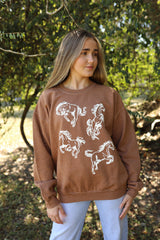 Western Fall Graphic Sweatshirt