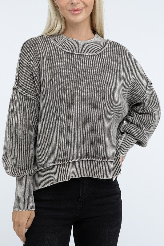 Maelyn Oversized Cropped Sweater