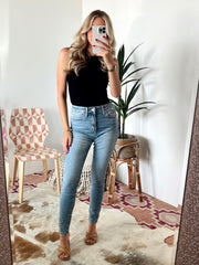 High Society High Rise Skinny Jeans