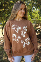 Western Fall Graphic Sweatshirt