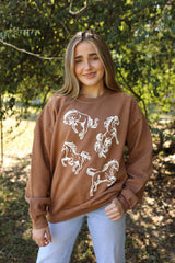 Western Fall Graphic Sweatshirt
