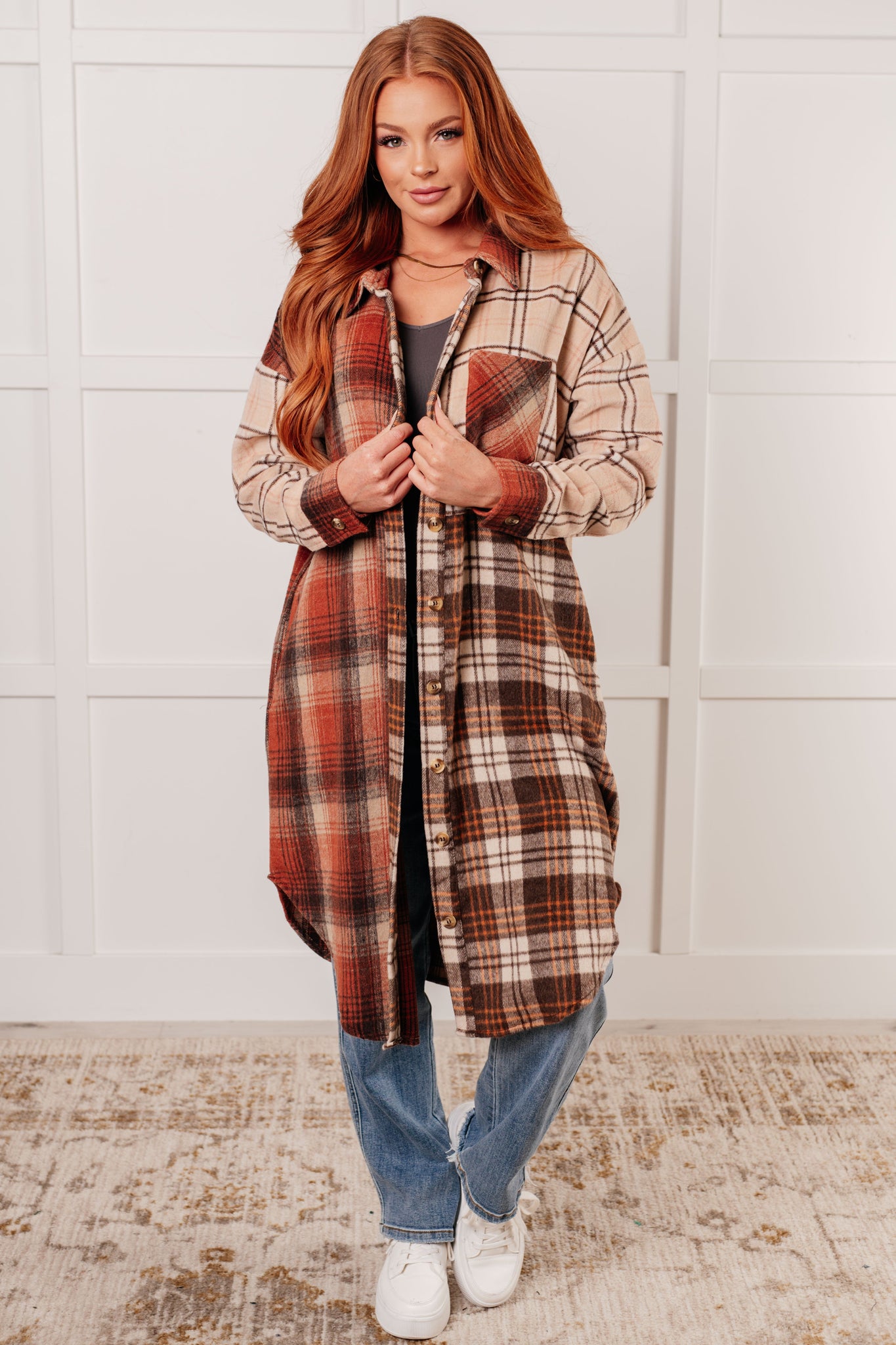 Fall Daze Flannel Oversized Shacket