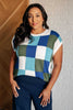 Disco Darling Checkered Sleeveless Sweater