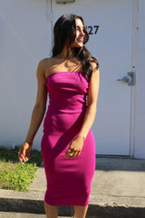 SIZE LARGE Veda Strapless Bodycon Dress
