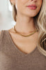 Enlighten Me 18K Gold Plated Chain Necklace