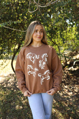 Western Fall Graphic Sweatshirt