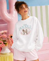 Club Doodle Embroidered Graphic Sweatshirt