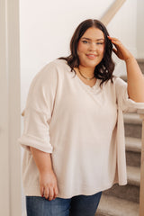 Ivory Thoughts Chenille Blouse S-3XL