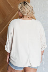 Ivory Thoughts Chenille Blouse S-3XL