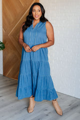 Perfect Choice Denim Maxi Dress