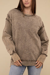 City Nights Acid Washed Sweatshirt