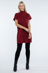 Camryn Mock Neck Sweater Dress