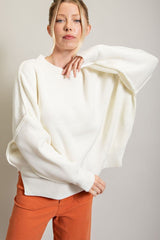 Kiki Long Sleeve Ribbed Sweater