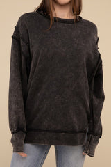 City Nights Acid Washed Sweatshirt