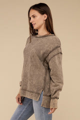 City Nights Acid Washed Sweatshirt