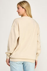 MAMA Neutral Patchwork Sweatshirt