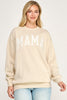 MAMA Neutral Patchwork Sweatshirt