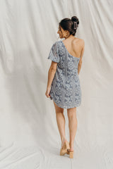 SIZE MEDIUM Marjorie One Shoulder Lace Dress