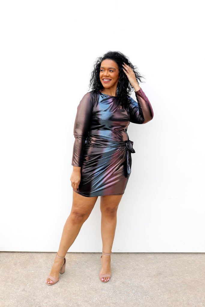 plus size metallic dress SIZE 3XL PLUS SIZE Glamorous Me... – Elle Rae Boutique
