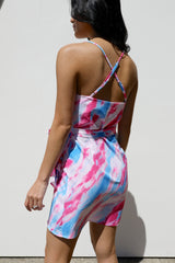 SIZE LARGE Andi Printed Wrap Dress