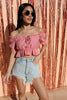 SIZE LARGE Maisie Ruffle Crop Top