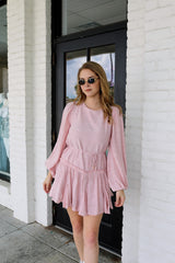 SIZE LARGE All For You Ruffle Dress