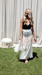 Camille Sheer Lace Maxi Skirt