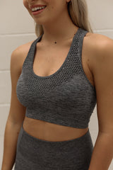 New Record Cut Out Sports Bra
