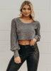 SIZE LARGE Static Love Crop Top