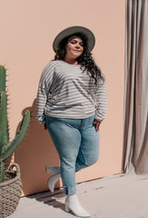 PLUS SIZE Regroup Striped Top