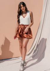 Zuri Satin Bubble Skirt